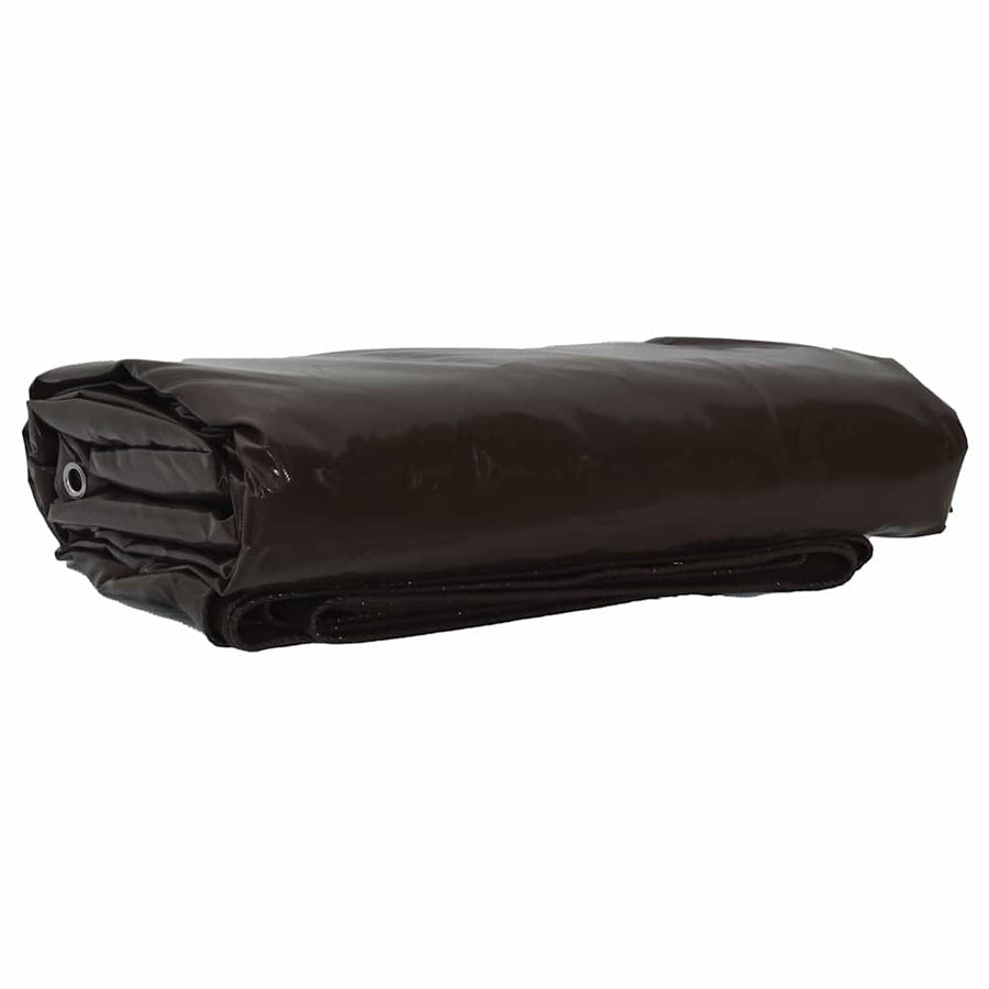 Zeil 650g / m² Bruin 3 x 4 m Canvas met PVC-coating