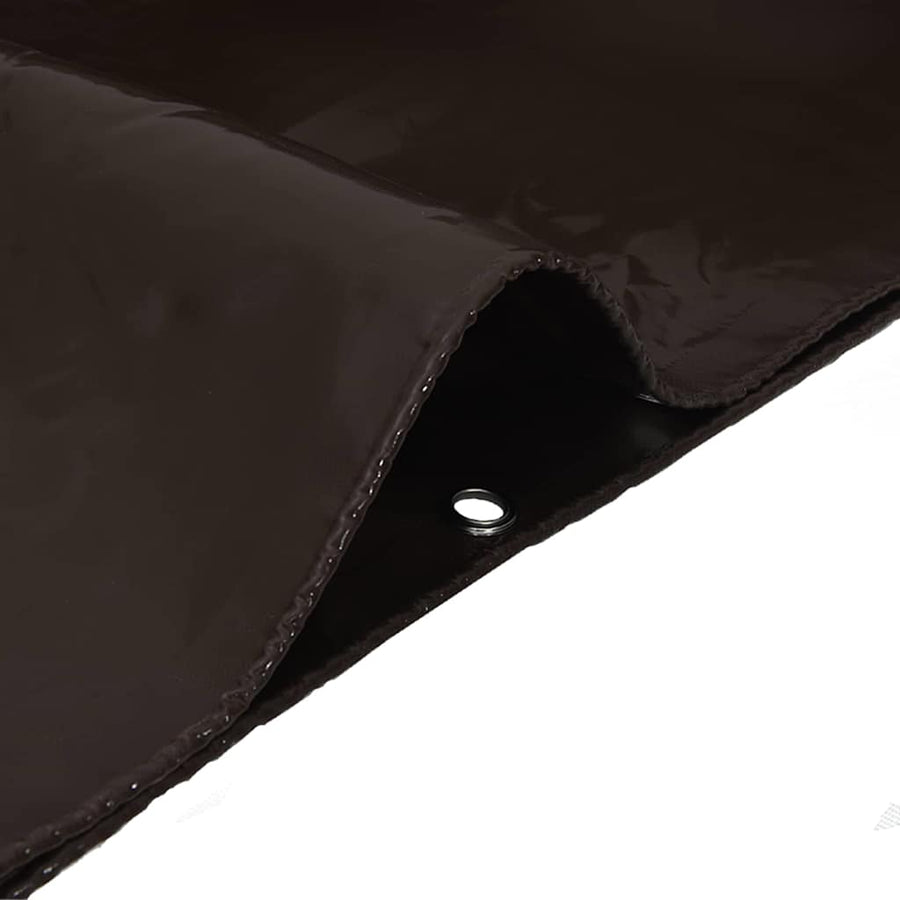 Zeil 650g / m² Bruin 4 x 6 m Canvas met PVC-coating