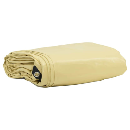 Zeil 650g / m² Beige 3 x 4 m Canvas met PVC-coating