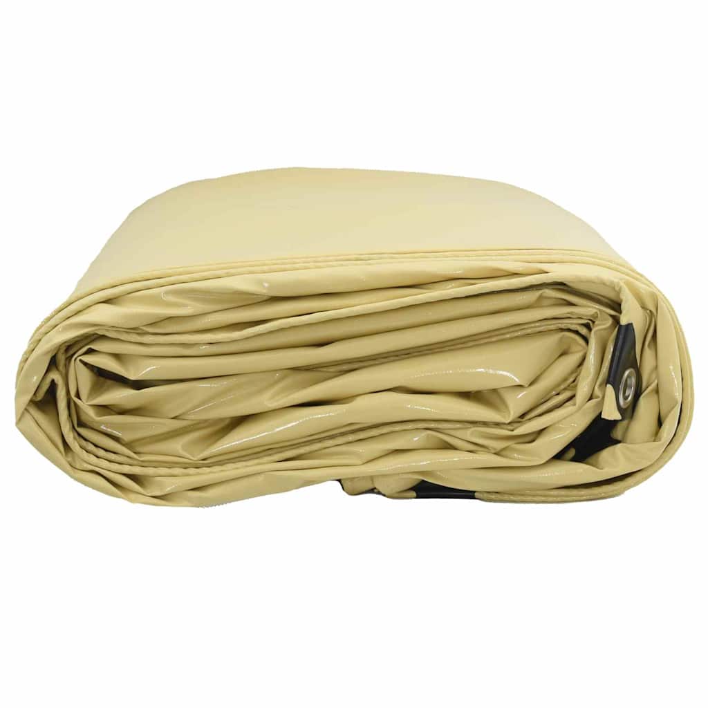 Zeil 650g / m² Beige 3 x 4 m Canvas met PVC-coating