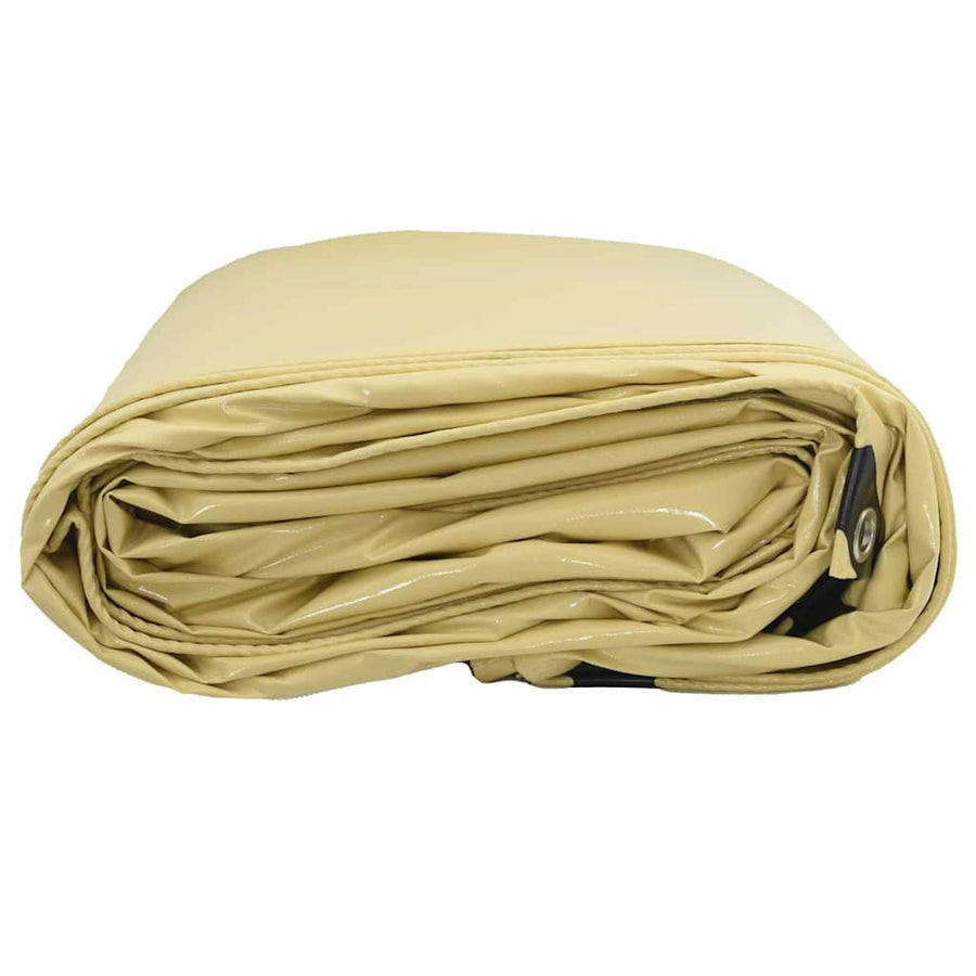 Zeil 650g / m² Beige 1,5 x 10 m Canvas met PVC-coating