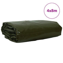 Zeil 650g / m² Olijf Groen 4 x 8 m Canvas met PVC-coating