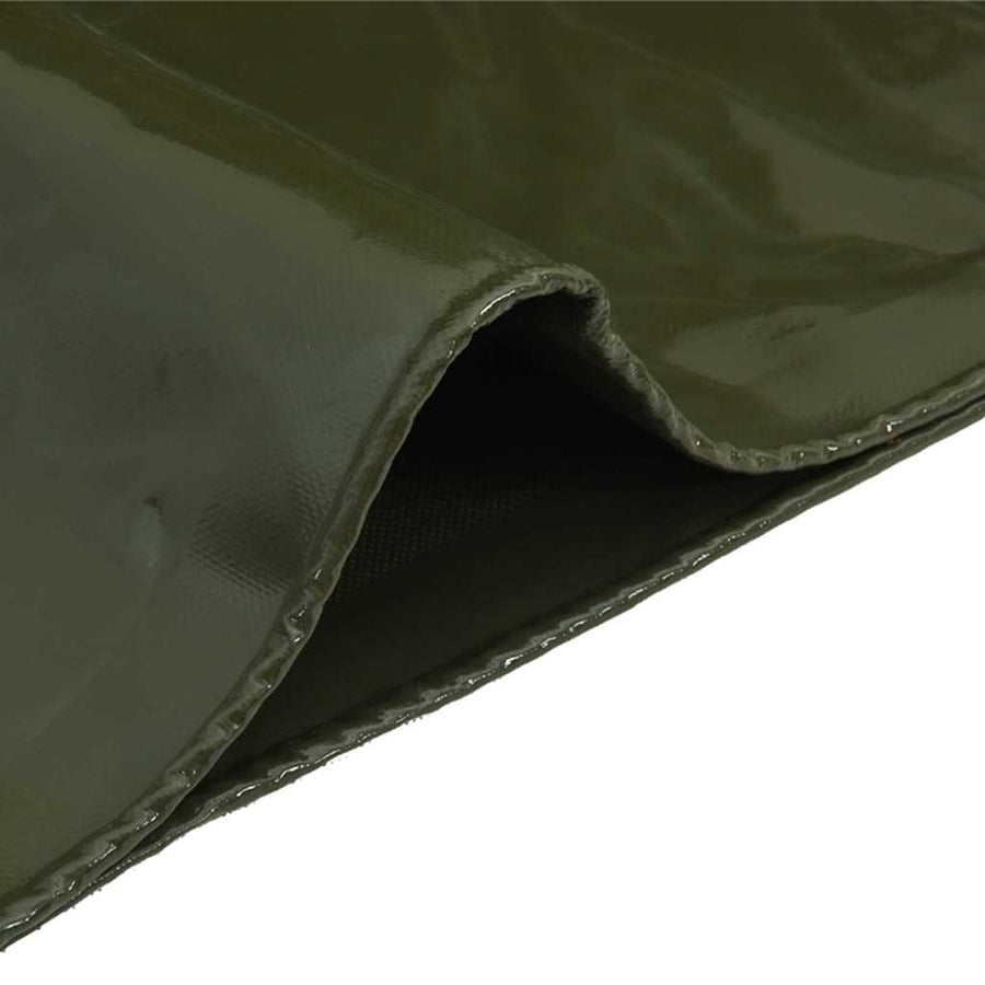 Zeil 650g / m² Olijf Groen 1,5 x 10 m Canvas met PVC-coating