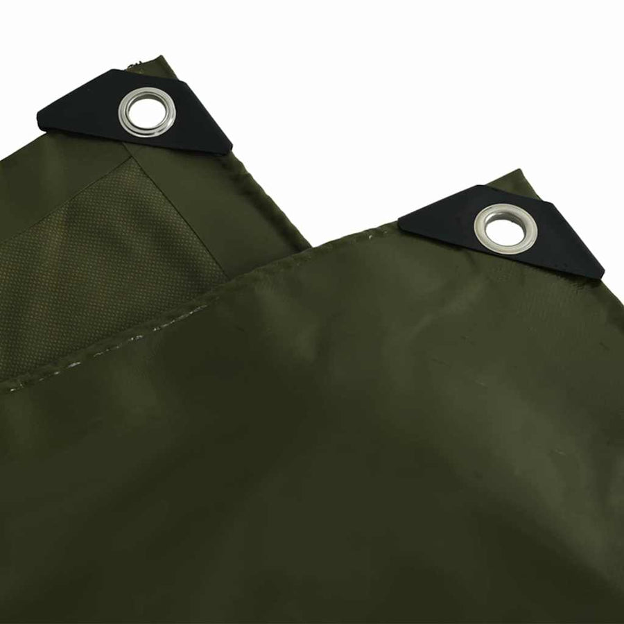Zeil 650g / m² Olijf Groen 1 x 2,5 m Canvas met PVC-coating