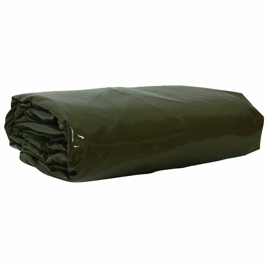 Zeil 650g / m² Olijf Groen 1,5 x 2 m Canvas met PVC-coating