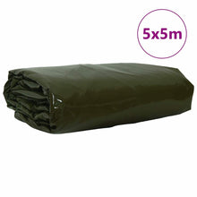 Zeil 650g / m² Olijf Groen 5 x 5 m Canvas met PVC-coating