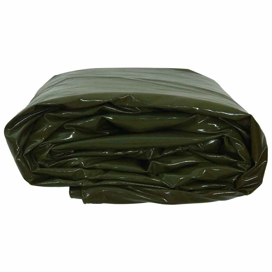 Zeil 650g / m² Olijf Groen 5 x 8 m Canvas met PVC-coating