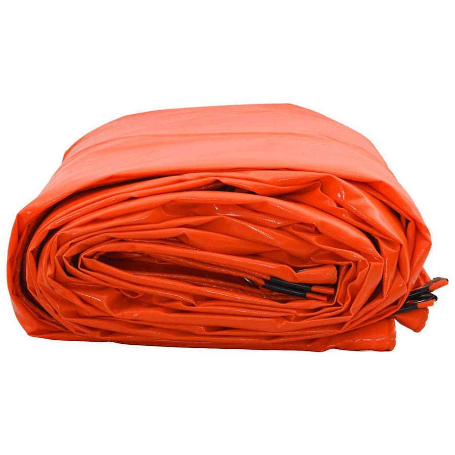 Zeil 650g / m² Oranje 3 x 4 m Canvas met PVC-coating