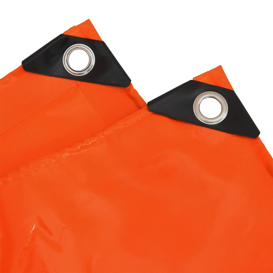 Zeil 650g / m² Oranje 5 x 7 m Canvas met PVC-coating