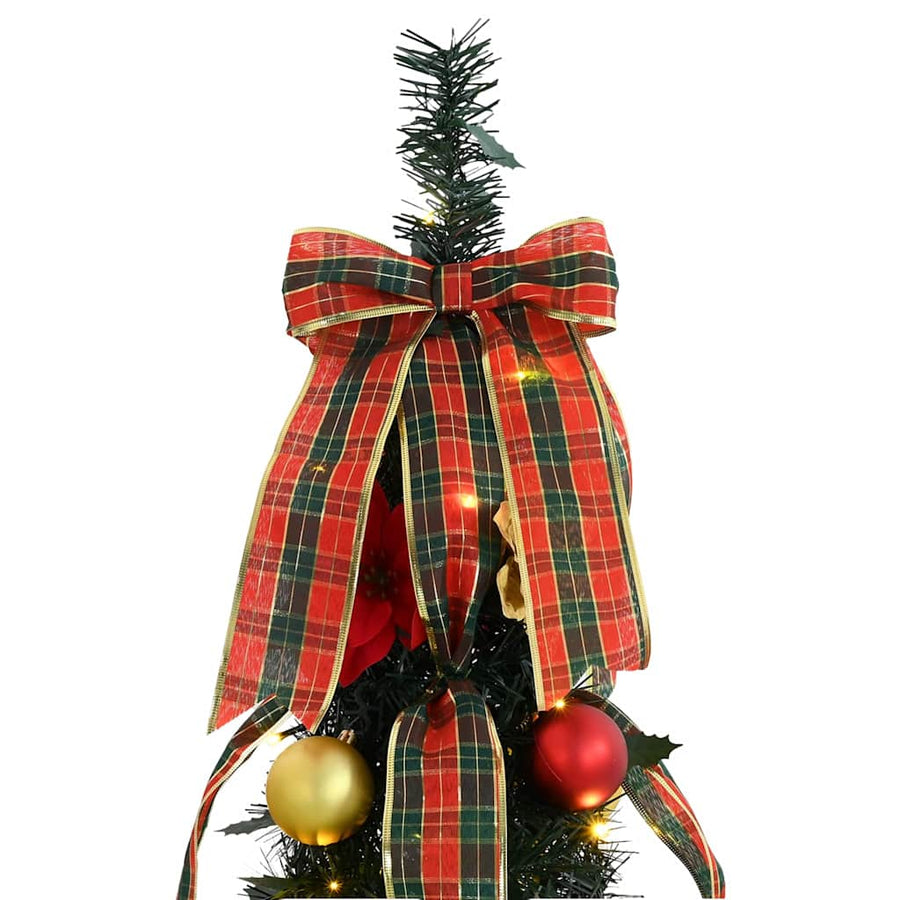 Kunstkerstboom met 100 LED met standaard Groen 150 cm PVC
