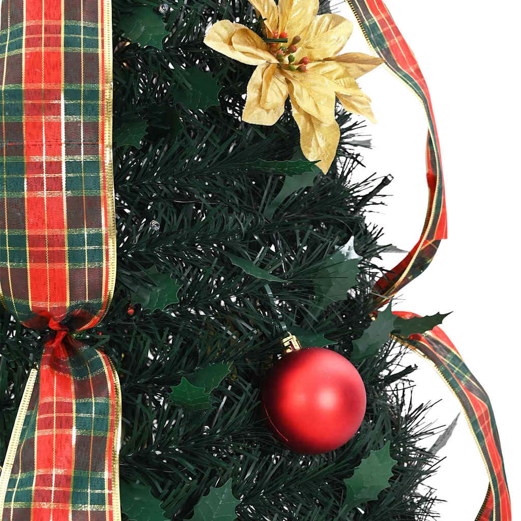 Kunstkerstboom met 100 LED met standaard Groen 150 cm PVC