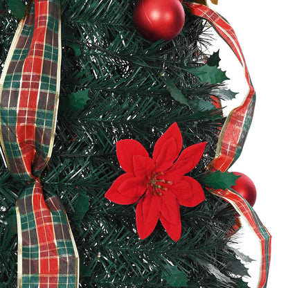Kunstkerstboom met 150 LED met standaard Groen 180 cm PVC