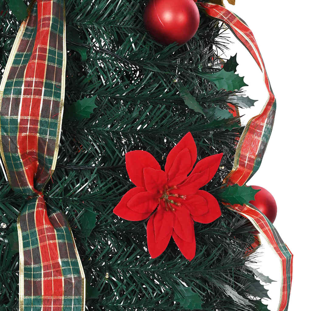 Kunstkerstboom met 200 LED met standaard Groen 210 cm PVC