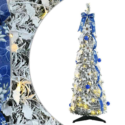 Kunstkerstboom met 50 LED met standaard Groen 120 cm PVC