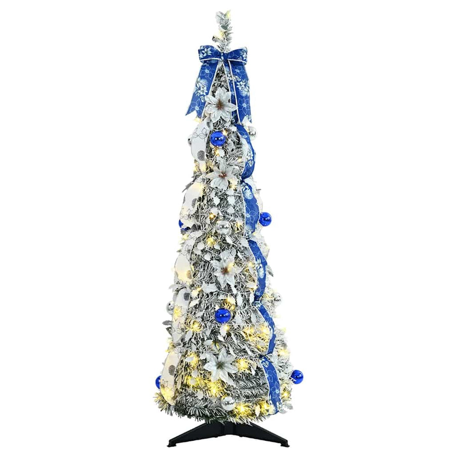 Kunstkerstboom met 50 LED met standaard Groen 120 cm PVC