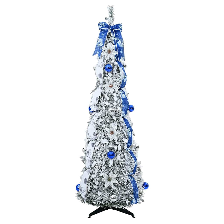 Kunstkerstboom met 50 LED met standaard Groen 120 cm PVC