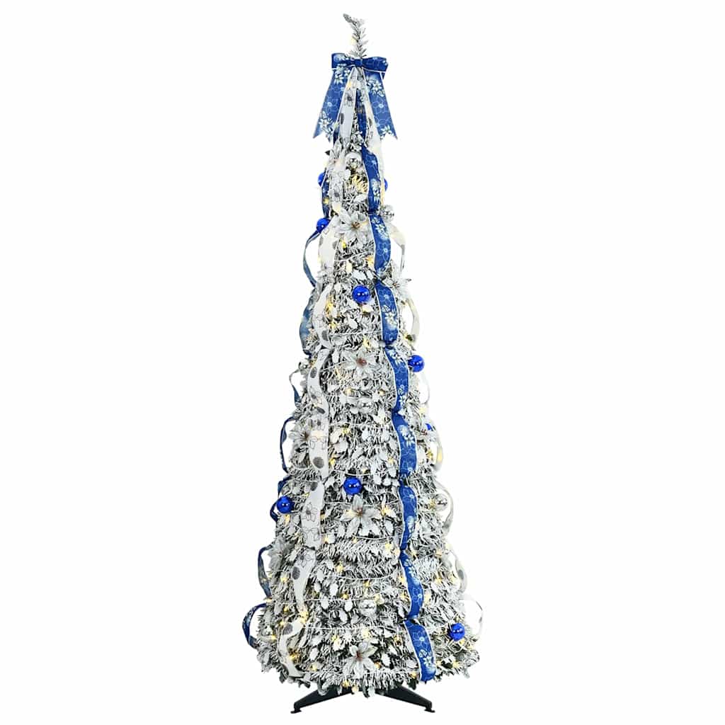 Kunstkerstboom met 150 LED met standaard Groen 180 cm PVC