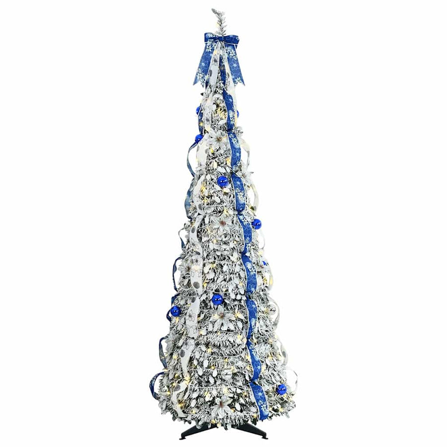 Kunstkerstboom met 150 LED met standaard Groen 180 cm PVC