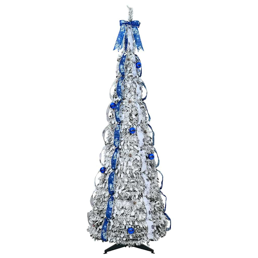Kunstkerstboom met 150 LED met standaard Groen 180 cm PVC