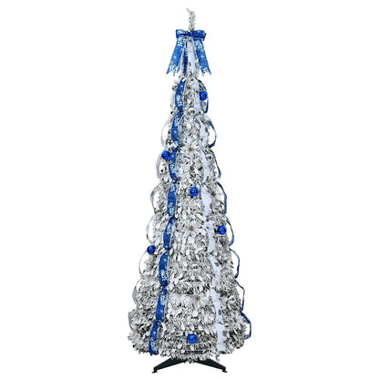 Kunstkerstboom met 200 LED met standaard Groen 210 cm PVC