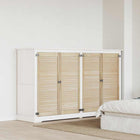 Kastdeuren 4 stuks 110x49,5x2,1 cm massief grenenhout