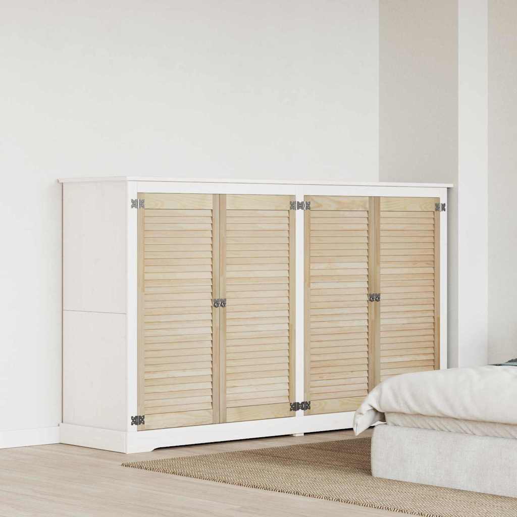 Kastdeuren 4 pcs Bruin 110 x 49.5 x 2.1 cm Massief grenenhout