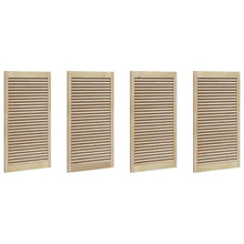 Kastdeuren 4 pcs Bruin 110 x 59.5 x 2.1 cm Massief grenenhout