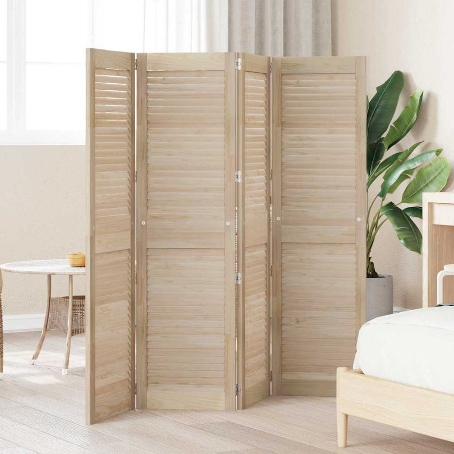 Kastdeuren 4 pcs Bruin 140.5 x 39.5 x 2.1 cm Massief grenenhout