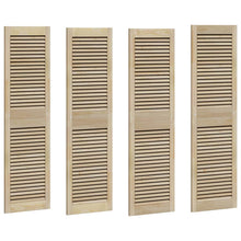 Kastdeuren 4 pcs Bruin 140.5 x 39.5 x 2.1 cm Massief grenenhout