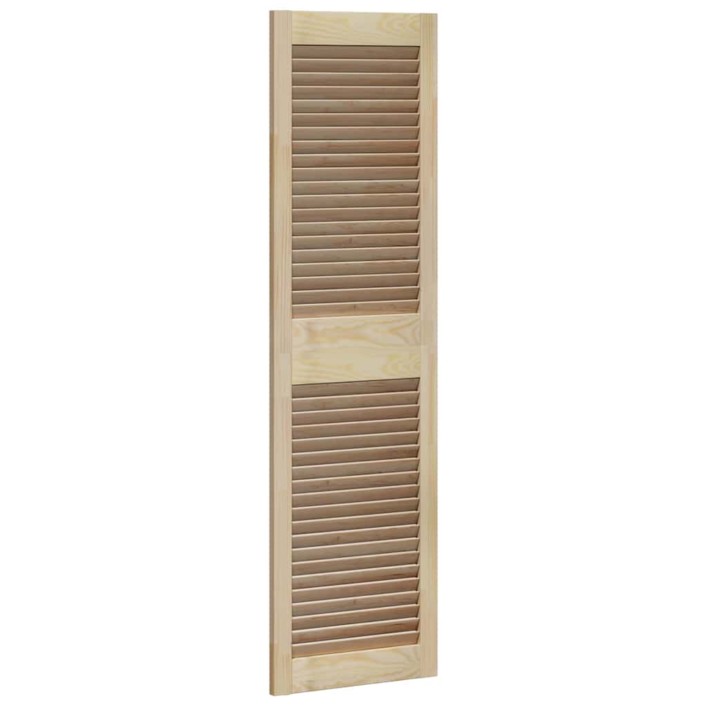 Kastdeuren 4 pcs Bruin 140.5 x 39.5 x 2.1 cm Massief grenenhout