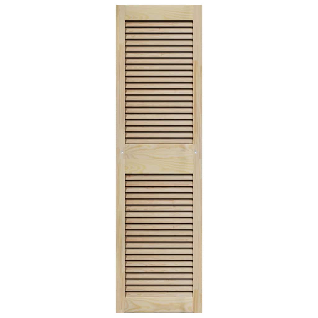 Kastdeuren 4 pcs Bruin 140.5 x 39.5 x 2.1 cm Massief grenenhout