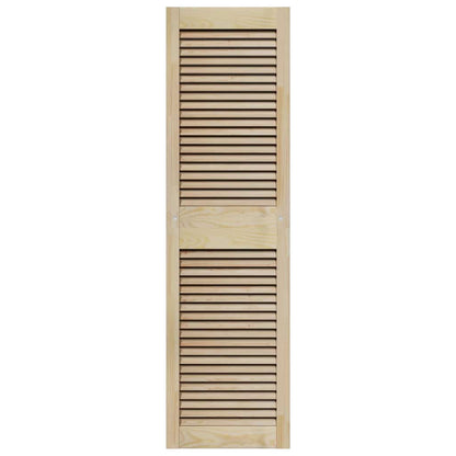 Kastdeuren 4 pcs Bruin 140.5 x 39.5 x 2.1 cm Massief grenenhout