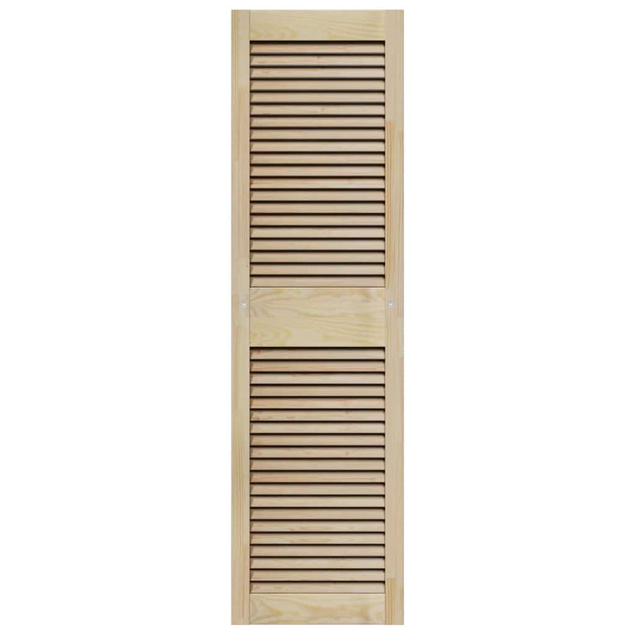 Kastdeuren 4 pcs Bruin 140.5 x 39.5 x 2.1 cm Massief grenenhout