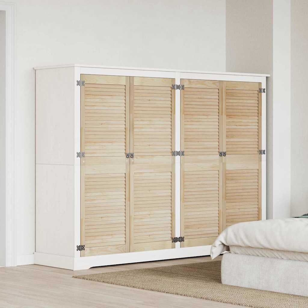 Kastdeuren 4 pcs Bruin 140.5 x 49.5 x 2.1 cm Massief grenenhout