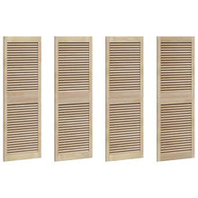 Kastdeuren 4 pcs Bruin 140.5 x 49.5 x 2.1 cm Massief grenenhout