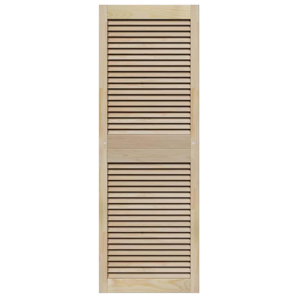 Kastdeuren 4 pcs Bruin 140.5 x 49.5 x 2.1 cm Massief grenenhout