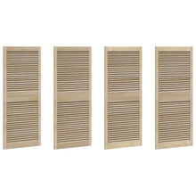 Kastdeuren 4 pcs Bruin 140.5 x 59.5 x 2.1 cm Massief grenenhout