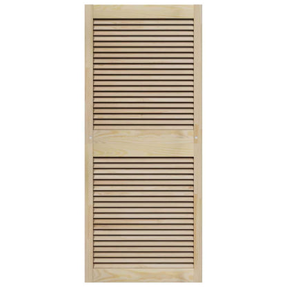 Kastdeuren 4 pcs Bruin 140.5 x 59.5 x 2.1 cm Massief grenenhout