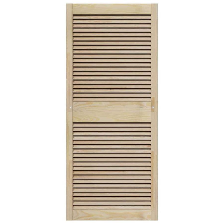 Kastdeuren 4 pcs Bruin 140.5 x 59.5 x 2.1 cm Massief grenenhout