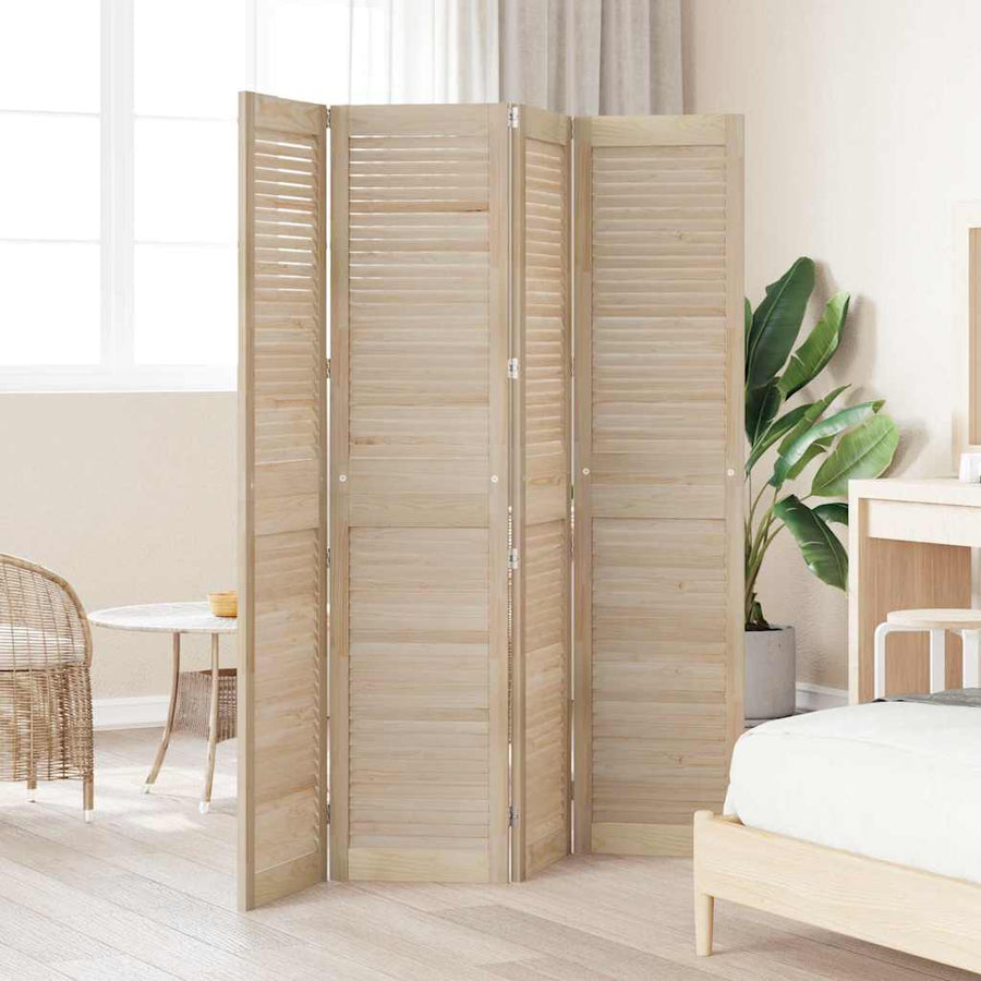 Kastdeuren 4 pcs Bruin 170 x 39.5 x 2.1 cm Massief grenenhout