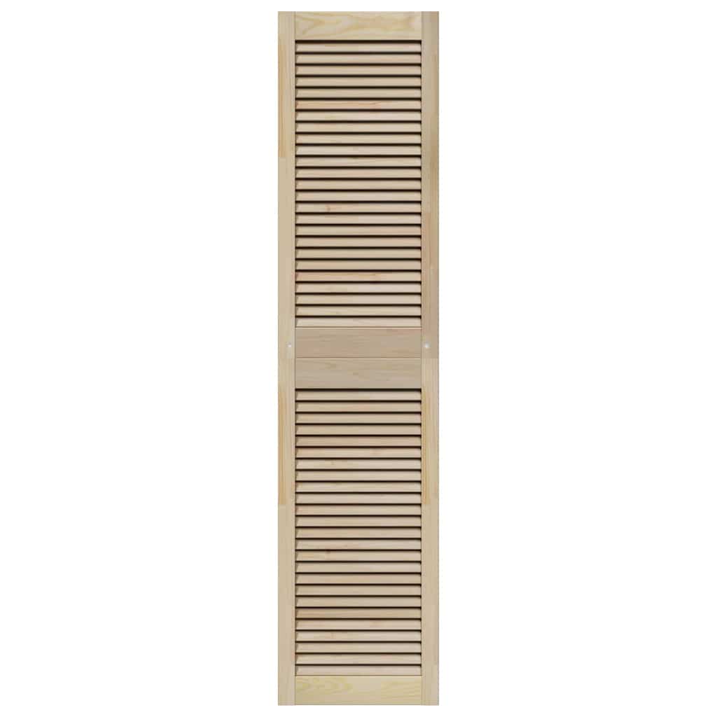 Kastdeuren 4 pcs Bruin 170 x 39.5 x 2.1 cm Massief grenenhout