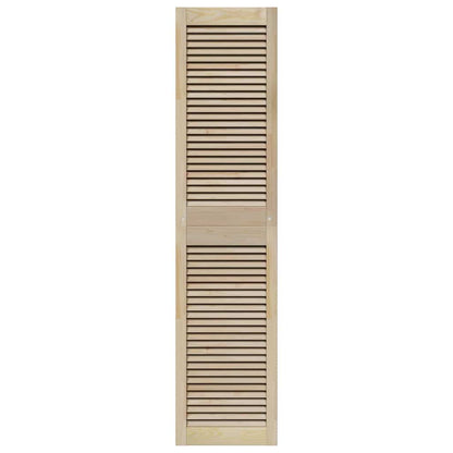Kastdeuren 4 pcs Bruin 170 x 39.5 x 2.1 cm Massief grenenhout