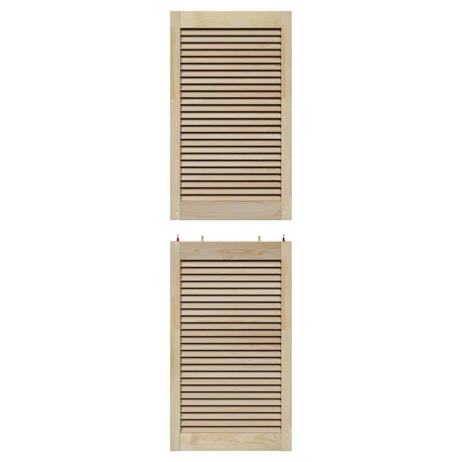 Kastdeuren 4 pcs Bruin 170 x 49.5 x 2.1 cm Massief grenenhout