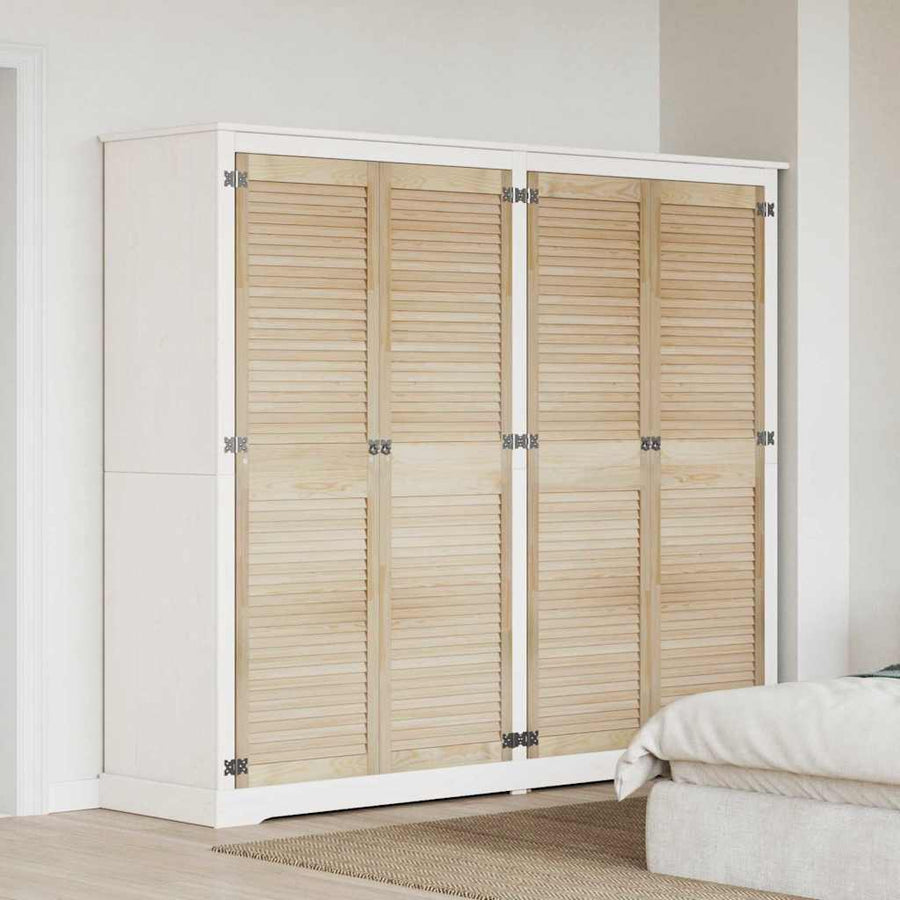 Kastdeuren 4 pcs Bruin 170 x 49.5 x 2.1 cm Massief grenenhout