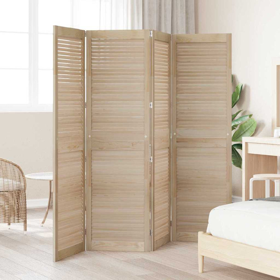 Kastdeuren 4 pcs Bruin 170 x 49.5 x 2.1 cm Massief grenenhout