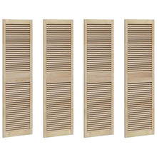 Kastdeuren 4 pcs Bruin 170 x 49.5 x 2.1 cm Massief grenenhout