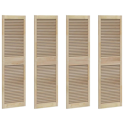 Kastdeuren 4 pcs Bruin 170 x 49.5 x 2.1 cm Massief grenenhout