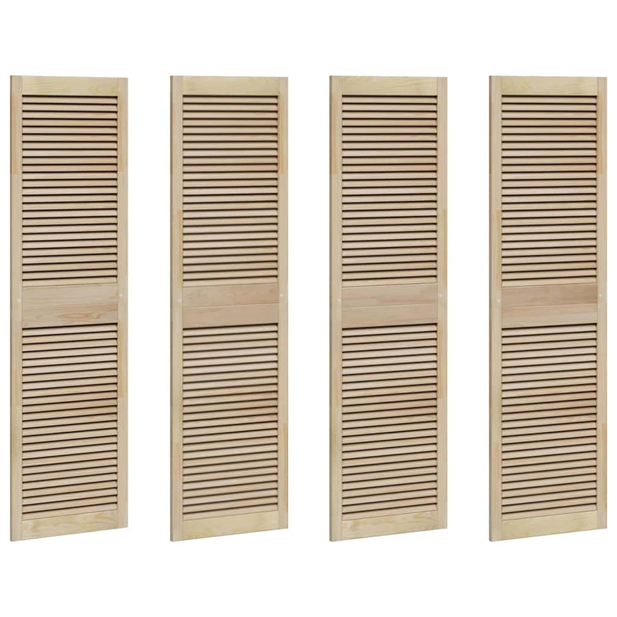 Kastdeuren 4 pcs Bruin 170 x 49.5 x 2.1 cm Massief grenenhout