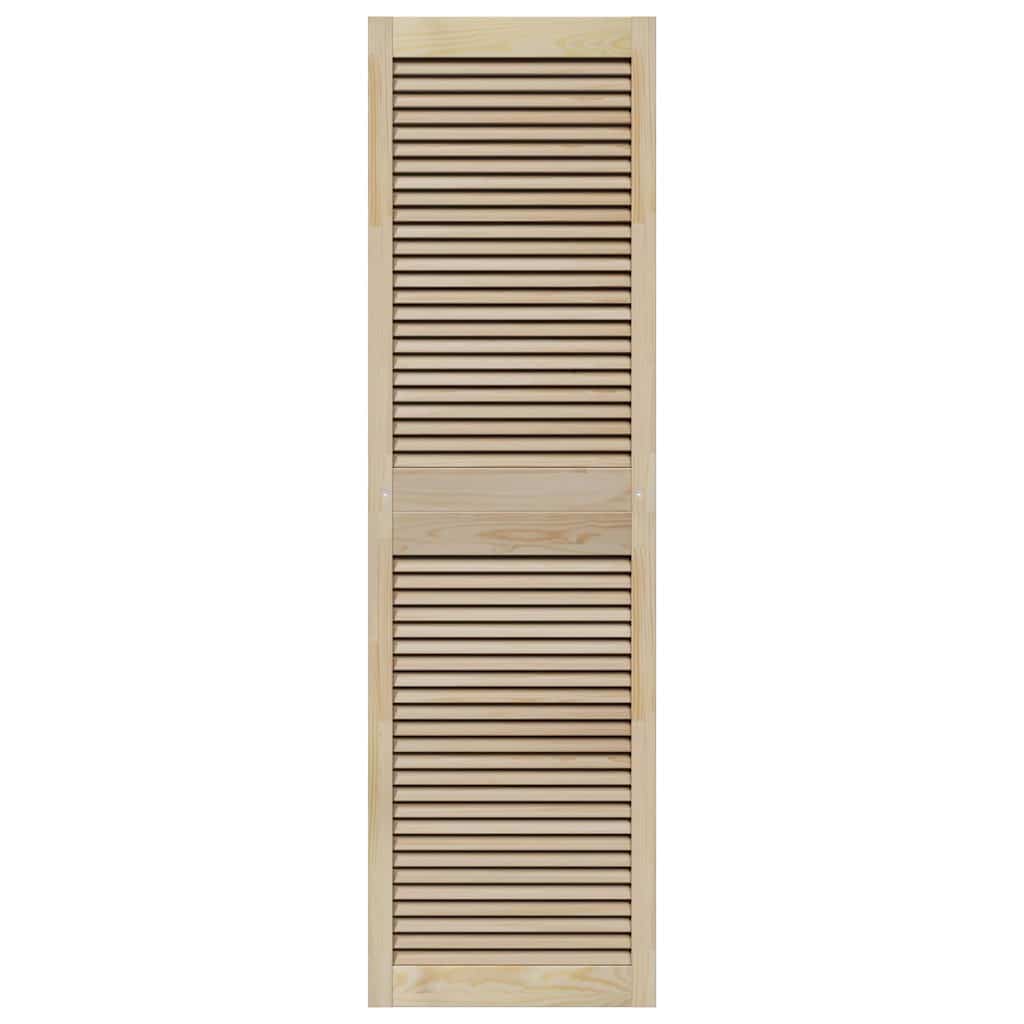 Kastdeuren 4 pcs Bruin 170 x 49.5 x 2.1 cm Massief grenenhout