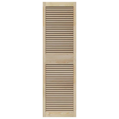 Kastdeuren 4 pcs Bruin 170 x 49.5 x 2.1 cm Massief grenenhout